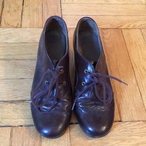 Aerosoles Brown Leather Lace Up Heel Size 8